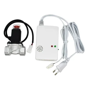Natural Gas and Propane Leak Alarm with Solenoid Valve and Automatic Pipeline Shutoff