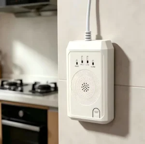 New Arrival Wholesales Home Gas Alarm 220V AC Powered Kitchen Cooking Gas Sensor Detector