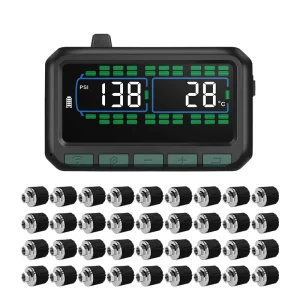 New Design 40 Wheel D550 RV Van Truck Tpms Tire Pressure Monitoring System LED Display Alarm