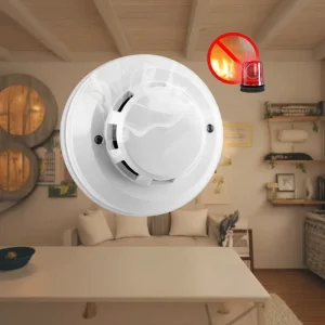 New Design Factory Battery Powered Smoke and Heat Detector Photoelectric 12V Fire Alarm System Smoke Detector
