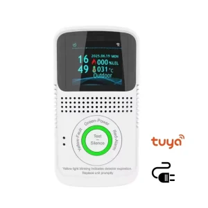 New Launch 220V Smart Optical Flame CH4 Gas Detector Multi Combustible for Home Kitchen Safe APP Remote Monitoring WiFi