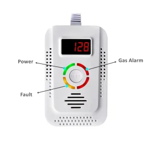 New Listed AC110 240V Plug in Type 9V Battery Backup LPG LNG Natural Gas Monitoring Alarm Home Domestic Gas Detectors