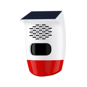 New Solar Alarm Outdoor Solar Intrusion Infrared Alarm Excavator Blind Area Aarm Motion Sensor Detector Anti theft Alarm System