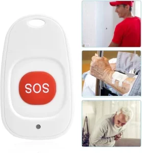 New Wireless Automatic Panic Button with Loud Alarm & LED Flash 433 MHz Bulk Supply for Home Security Emergency SOS