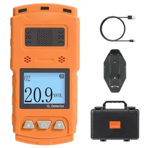 O2 Gas Detector Portable Monitor Rechargeable 5 Day Battery Low Battery Warning Safety Explosion Proof High Accuracy 0 30%VOL CE