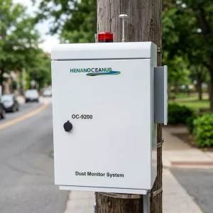 OC 9200 Online Dust Monitor System PM2.5 PM10 TSP Noise Meteorology 4G Cloud IP55 Solar-Powered for Industrial Factory