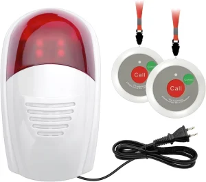ODM Home Alarm Systems Caregiver Elderly Emergency SOS Call Button Remote Audible Visual Alarm System for Nursing Home Hospital
