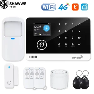 ODM Smart Phone Controlled ABS Home Security Alarm System Portable WiFi GSM 4G Wireless Motion Sensor Water Resistant