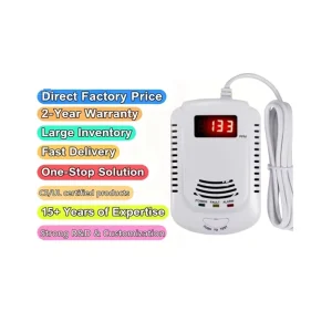 OEM LPG Gas Leakage Monitor Alarm CH4 Gas Detector No Wi-Fi Home