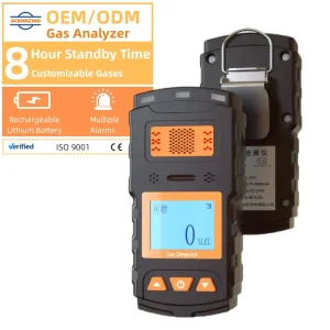 OEM ODM Portable Gas Detector Multi functional EX LPG Combustible Gas Sensor ABS Material Leak Detector Handheld Gas Analyzer