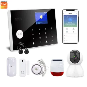 OEM ODM RFID APP Indoor Anti Theft Wireless Home Security Alarm System Tuya Burglar Wifi 4G GSM Smart Home Alarm System Kit