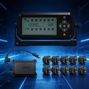 OEM ODM Truck TPMS Tire Pressure Monitoring System with 10 External Sensors for Heavy Duty RV Bus Real-Time Alert