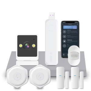 OEM WiFi Door Alarm System Wireless DIY Smart Home Security System with Tuya App Alert Includes Indoor Camera 1 Year Warranty