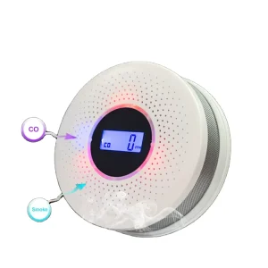 ORITECK 2 in 1 Carbon Monoxide Detector Smoke Fire Alarms LCD Display LED Flash Alert CO Smoke Leak Detector Alarm Warning
