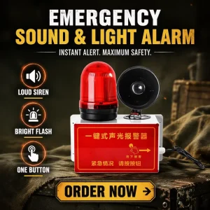 One Button Audible Visual Alarm Sound Light Emergency Warning Alarm System for Industrial Safety