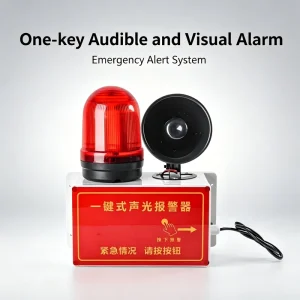 One button Sound and Light Alarm Traffic Warning Products Suitable Size for Equipment