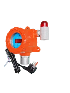 Orange Standalone Flammable Gas Alarm and Combustible Gas Detector for Methane and Propane with Audio Visual Light Alarm