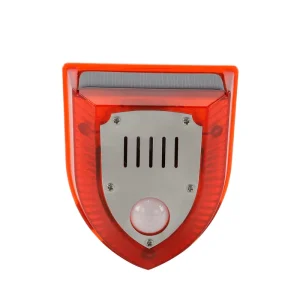 Orchards Farms Timeable Solar Ultrasonic Animal Repel Siren Outdoor Pir Motion Detection Audible Visual Alarm