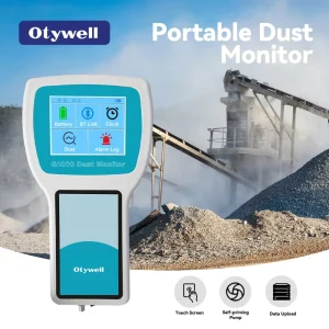 Otywell G1000 Dust Concentration Detector with Overlimit Alarm Customizable Alarm Value and Long Standby Time