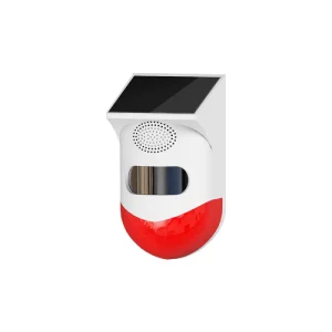 Outdoor Animal Solar-Powered WiFi Motion Detector Human Infrared Sensing Sound and Light Alarm Siren for Wildfire Prevention ABS