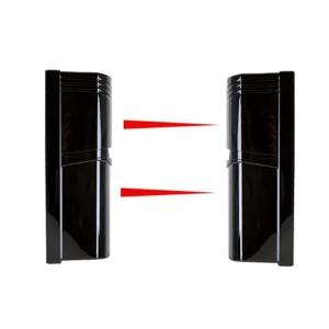 Outdoor Fence Perimeter Intrusion Detection Infrared Dual-Beam Detector, 60m Active IR Photo Beam Sensor, IP65, 4-Channel