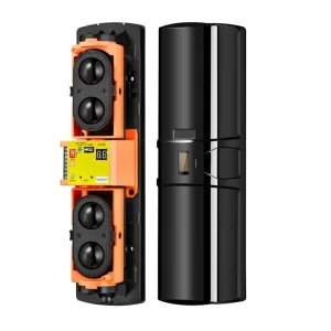 Outdoor Infrared 4-Beam Sensor Long-Range Plastic Alarm System for Garage, Fence, and Gate Security