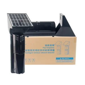 Outdoor Perimeter Security Alarm Infrared Wireless Solar Beam Sensor 433MHz Photoelectric Beam Detector IP65