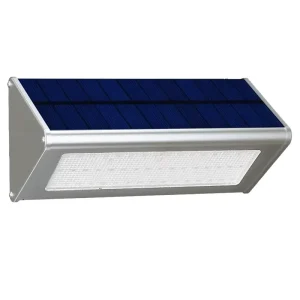 Outdoor Road IP65 Waterproof 1000 Lumens 6000K Daylight Alert Solar Motion Sensor LED Lights 4500mAh Battery Aluminum Metal