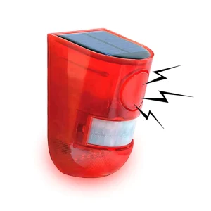 Outdoor Solar Alarm Light with Motion Sensor for Farm Security System