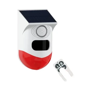 Outdoor Solar PIR Motion Detector Alarm, IP65 Waterproof