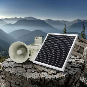 Outdoor Solar Speaker 30 50W Full Set Including Solar Panel Lithium Battery 4G Speaker Reservoir Forest Fire Prevention