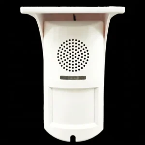 Outdoor Solar Wireless 433MHz PIR Detector Wall Mount Burglar Alarm Voice Recording & Siren IP65 Weatherproof