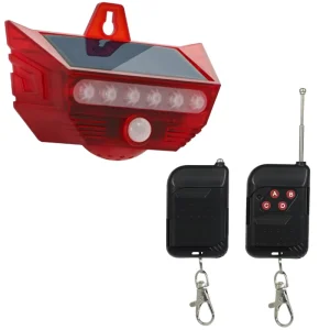 Outdoor Sound Light Solar Strobe Light with Motion Detector Solar Alarm Human Alarm