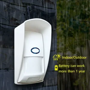 Outdoor Waterproof PIR Motion Detector with Anti-Removal Alarm Sensor