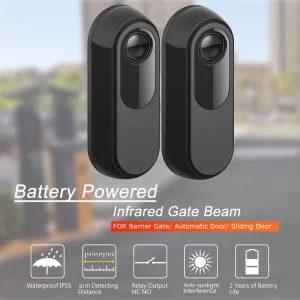 Outdoor Wired Infrared Beam Detector, 30m Range, Perimeter Intrusion Alarm