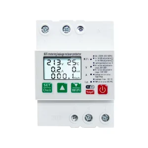 Overvoltage and Undervoltage Protector with Flame-Retardant Housing Automatic Recovery and Real-Time Monitoring