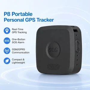 P8 Mini Portable Personal GPS Tracker GSM GPRS SOS Alarm Geo Fence Fall Alarm Locator for Elderly Kids Pet Safety