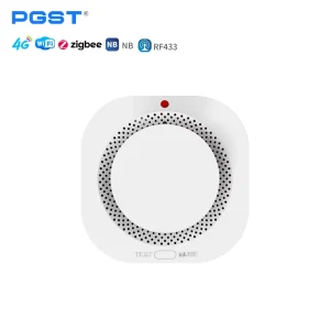 PGST Zigbee WiFi Standalone Wireless 433mHz Smoke Fire Heat Alarm EN14604 Certification Smoke Alarm Detector