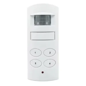 PIR Motion Detector Alarm with 4-Key Keyboard 130dB Sound Alarm Batteries Included No Remote Controller