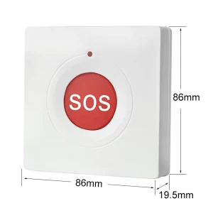 Paging System Switch Waterproof Button Shell Elderly One-Button SOS Emergency Alarm Help Button Plastic Enclosure With Rope