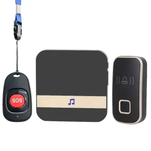 Patient Elderly Alert Alarm System Wireless Pager Home Safety Emergency Call Button Doorbell Caregiver Personal Pager