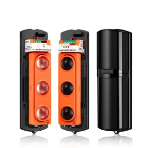 Perimeter Security Alarm System 3 Beams 250m Outdoor Infrared Photoelectric Sensor Anti Tamper