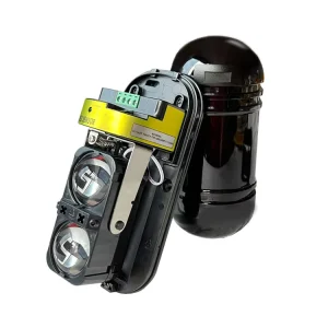 Perimeter Security Barrier Detector Dual Beam Active IR Sensor ABT II Model 20m Detection Range Alarm Easy Installation