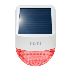 Personal ABS 110dB Solar Outdoor Wireless Acousto-optic Siren Sound Security HY-6109S with Repeater for Alarm System