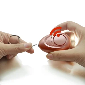 Personal Alarm with LED Strobe Mini Emergency Siren Keychain