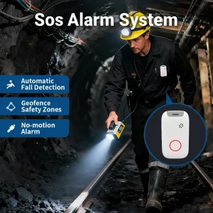 Personal Safety And Lone Worker Protection SOS Emergency Alert GPS Tracker Small SOS Button With Fall Detection