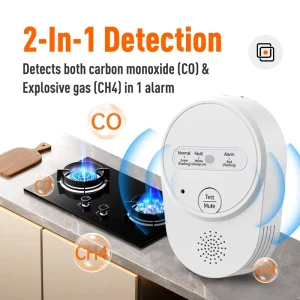 Personal Wire Gas Alarm Single Gas Detector Handheld Personal Alarm for Home Use