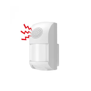 Pet-Immune Below 25kg PIR Infrared Human Motion Sensor with High-Decibel Sound Alarm