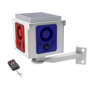 Pet Solar Alarm Outdoor PIR Sensitive Detection Remote Control Security Sensor Drive Away Alarm With Loudly 4 Speaker