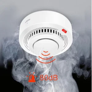 Photoelectric 85dB WiFi Fire Alarm Smoke Leak Detector with 9V Battery